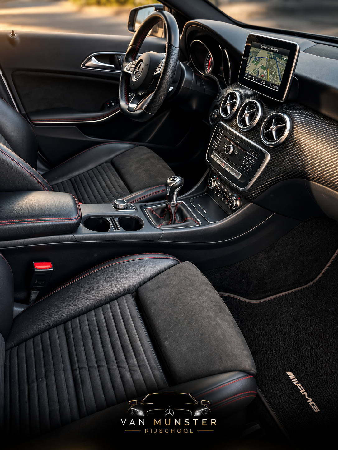 Interieur Mercedes lesauto Rijschool Van Munster